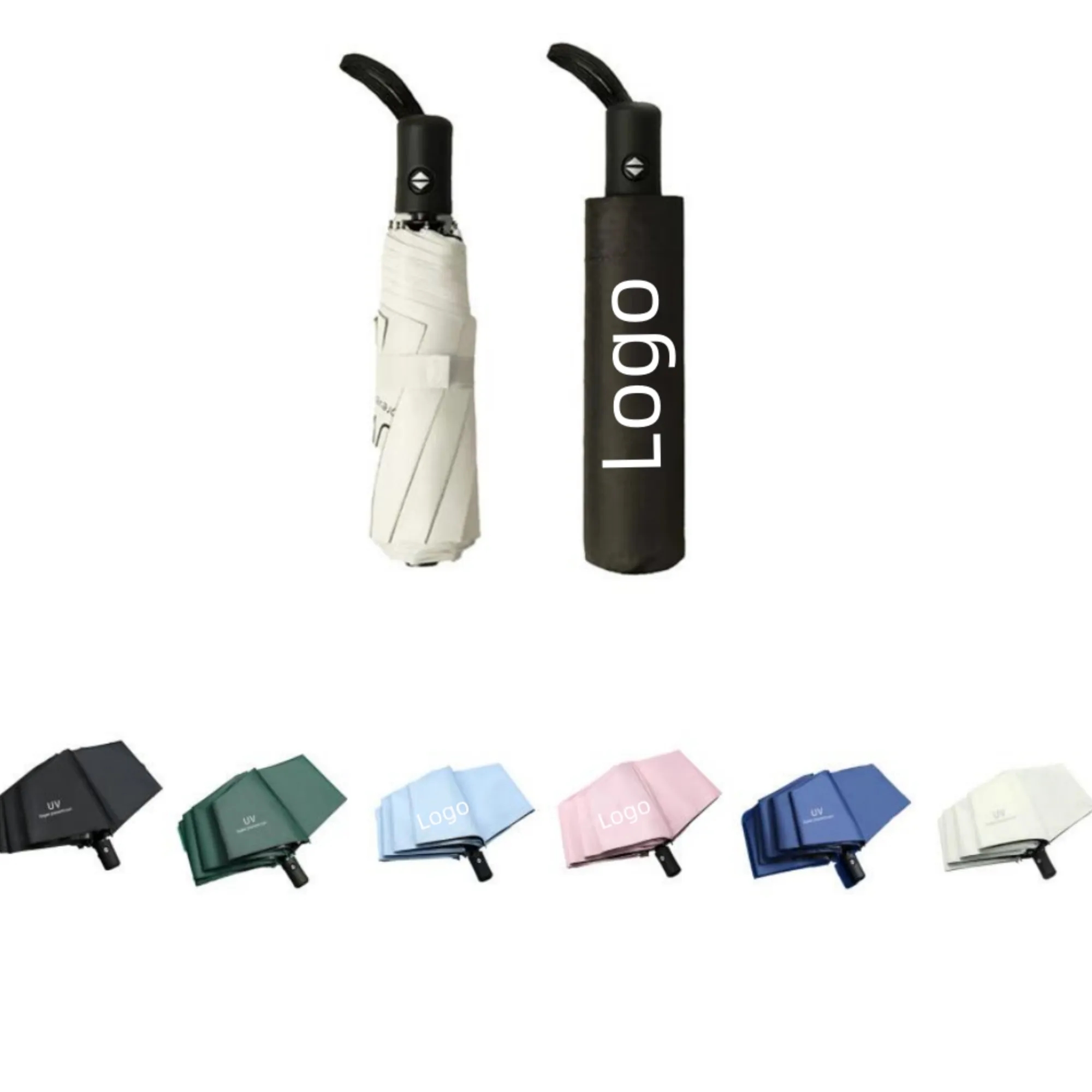 39" Auto Open + Close Portable Umbrella