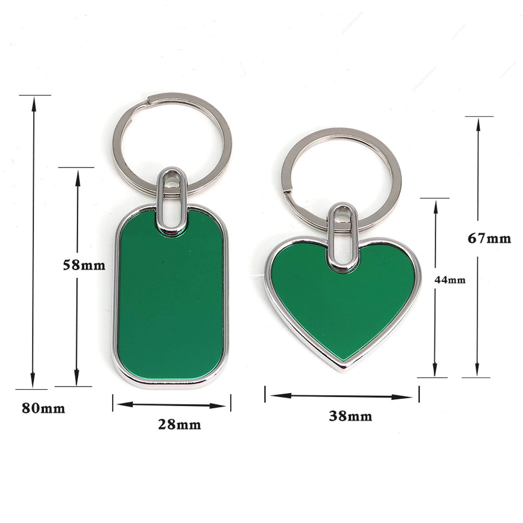 Stainless Steel Motel Keychain Key Tag 2