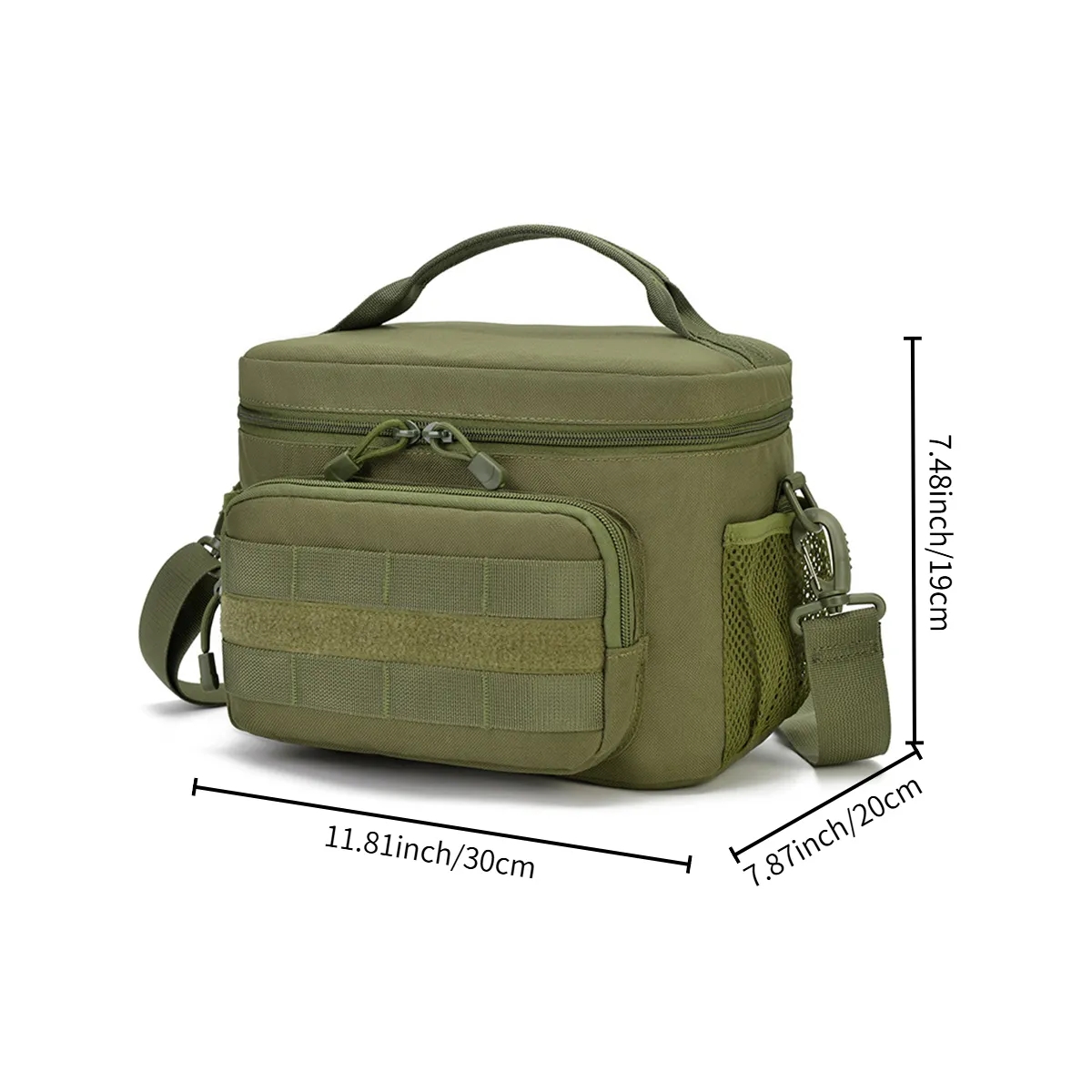 Tactical MOLLE Camouflage Insulated Lunch Cooler Bag 6