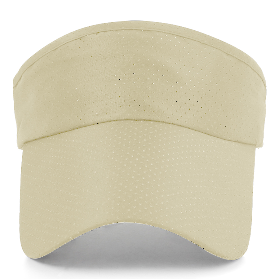Stock Solid Color Perforated Polyester Visor 33