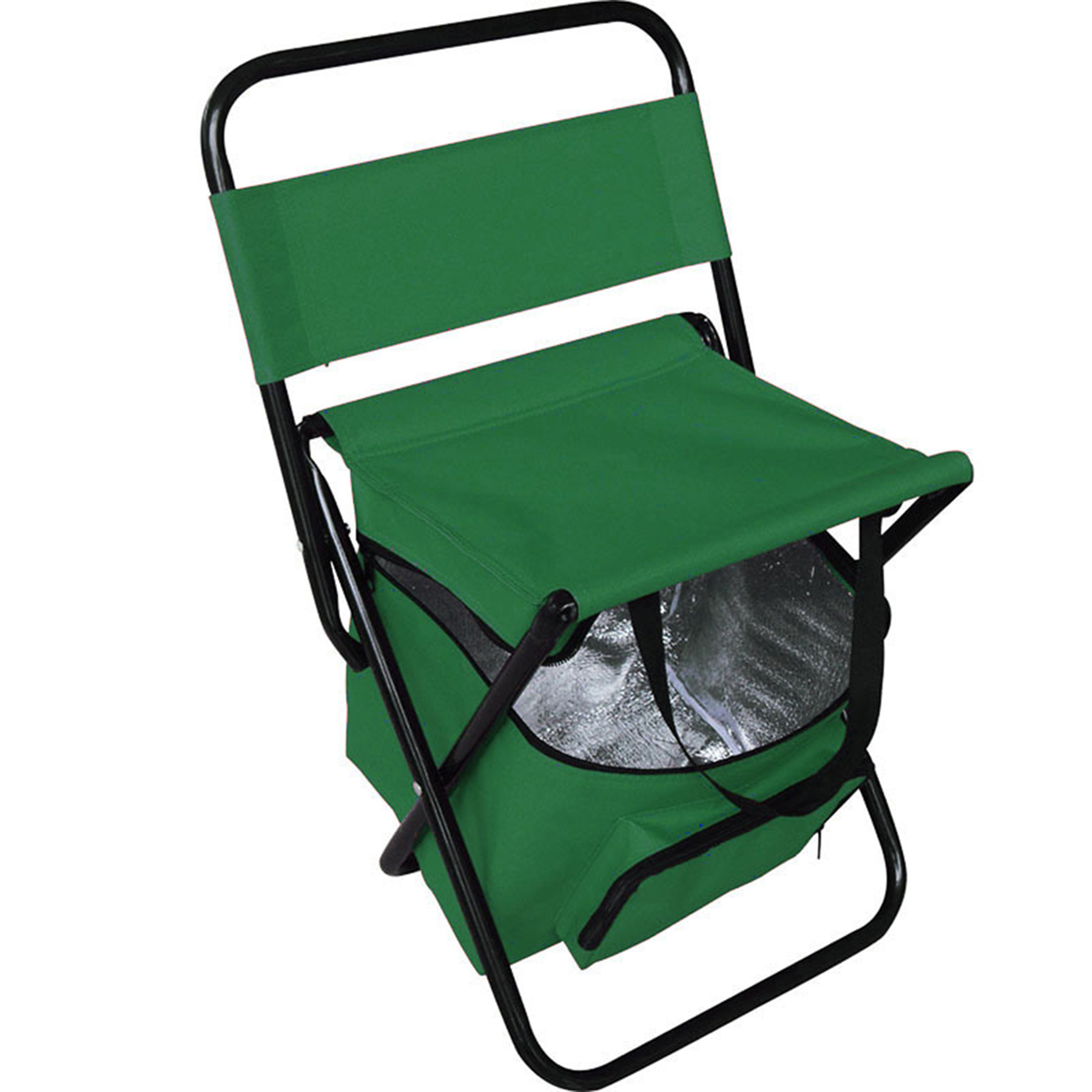 Portable Foldable Camping Chair with Cooler Bag 1