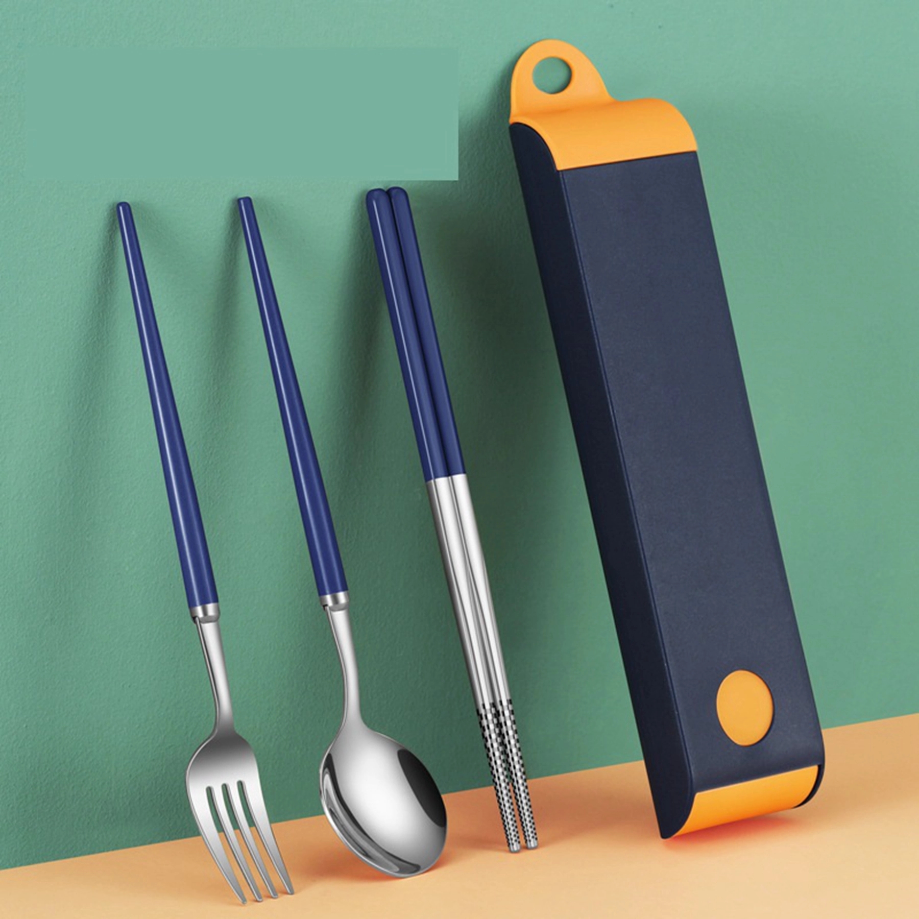 316 Stainless Steel Travel Utensils Set with Case 3