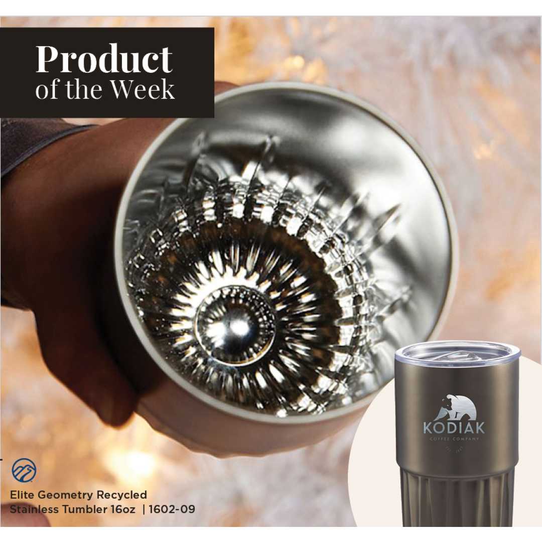 Elite Geometry Recycled Stainless Tumbler 16oz 41