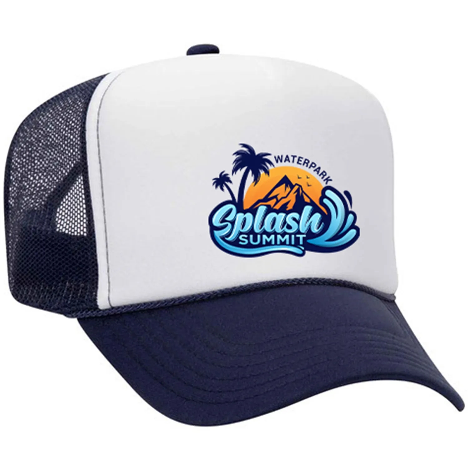 OTTO 5 PANEL HIGH CROWN MESH BACK TRUCKER HAT 36