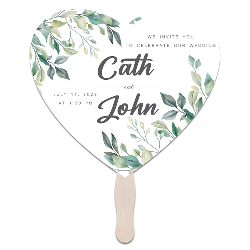 Heart Shape Hand Fans 2
