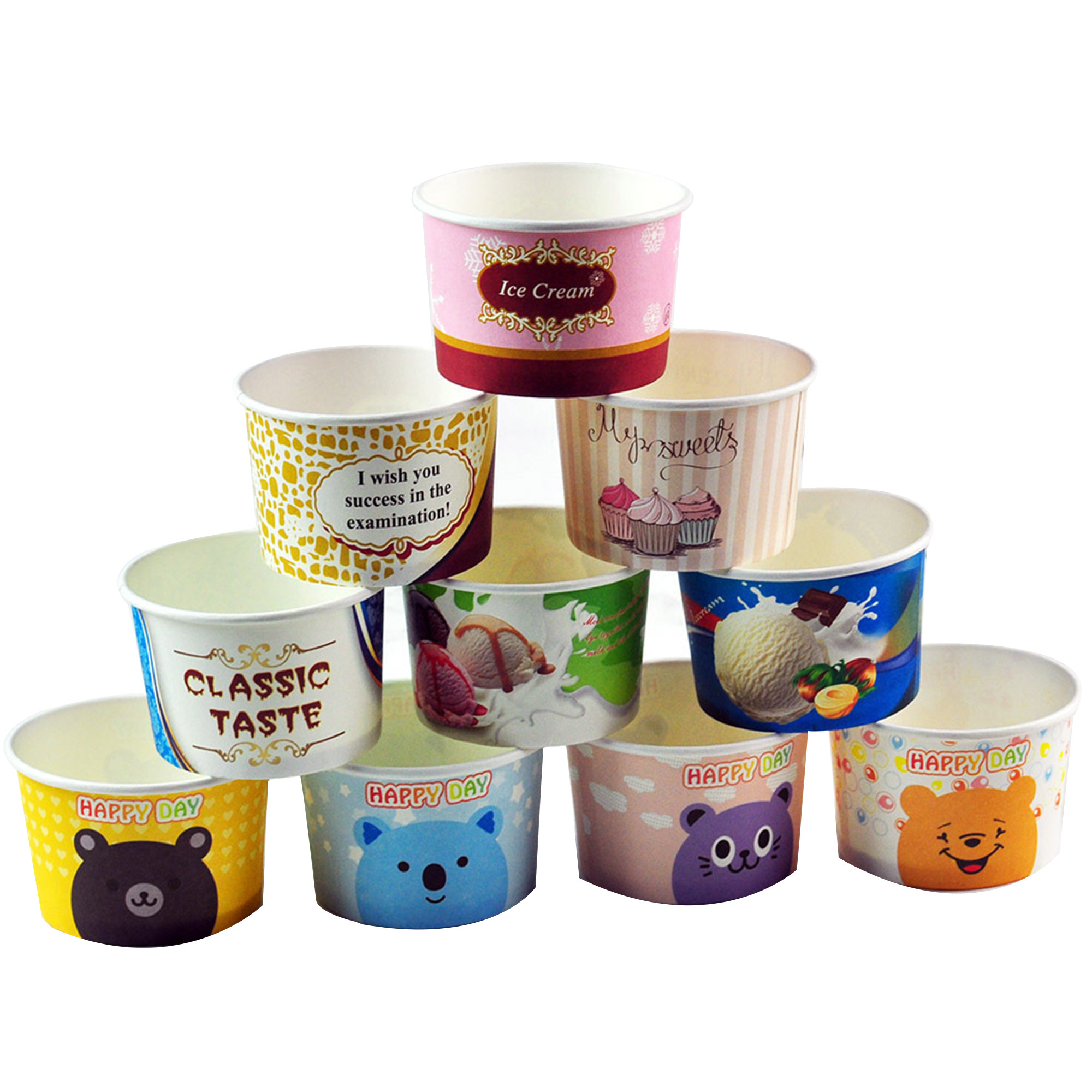 Various Sizes Customizabl Disposable Ice Cream Dessert Cup 1