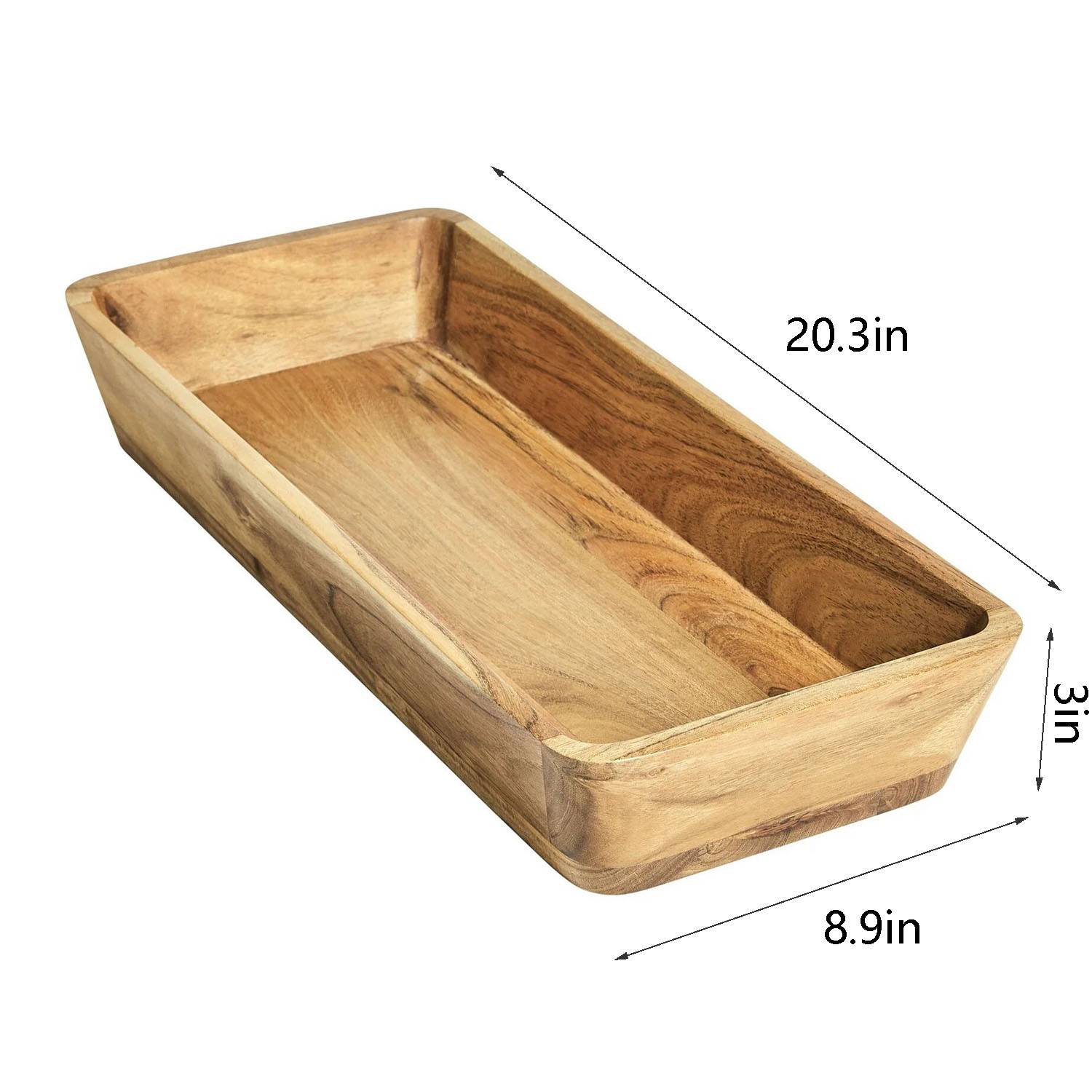 Wooden Rectangular Serving Tray 5