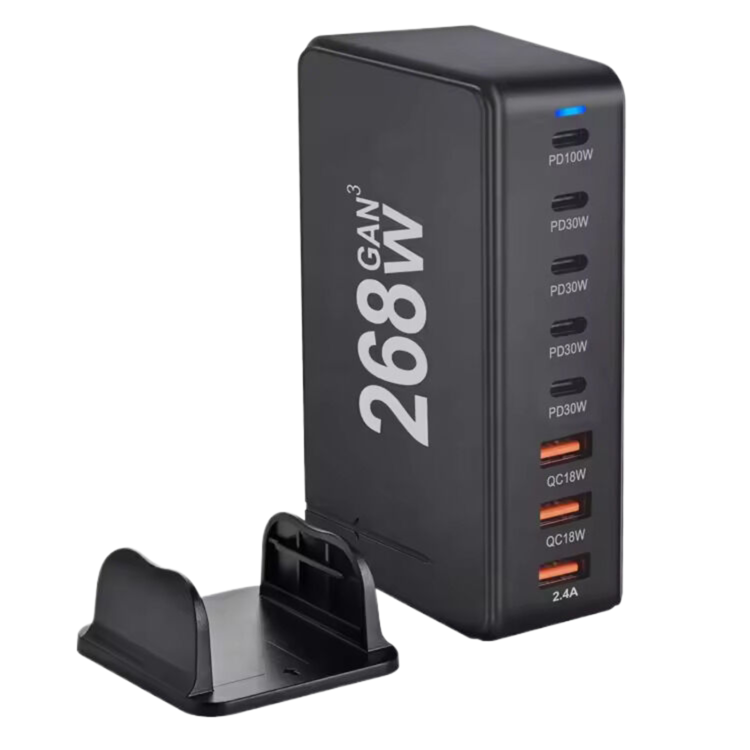 8-Port USB Speed Charge Station - 268 W 8