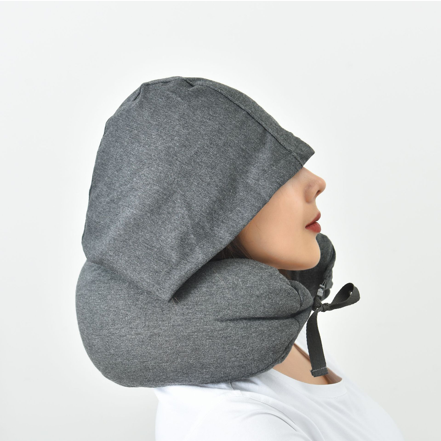 Hooded U Shape Sleeping Pillow 4