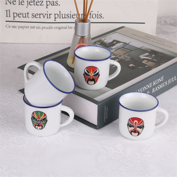 Retro Imitation Enamel Mug 1
