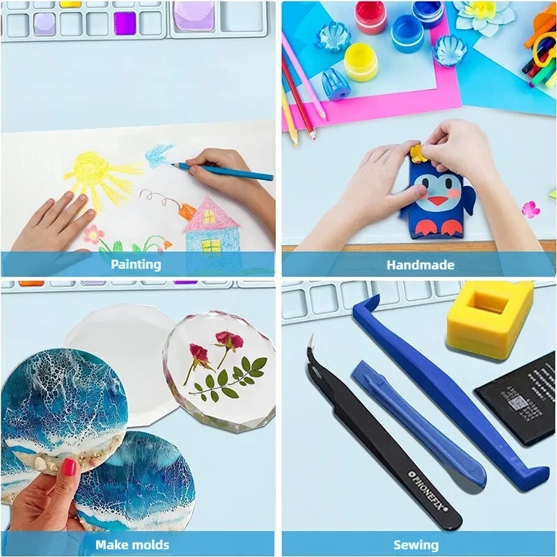 Silicone Art Mat with Brush Holder 6