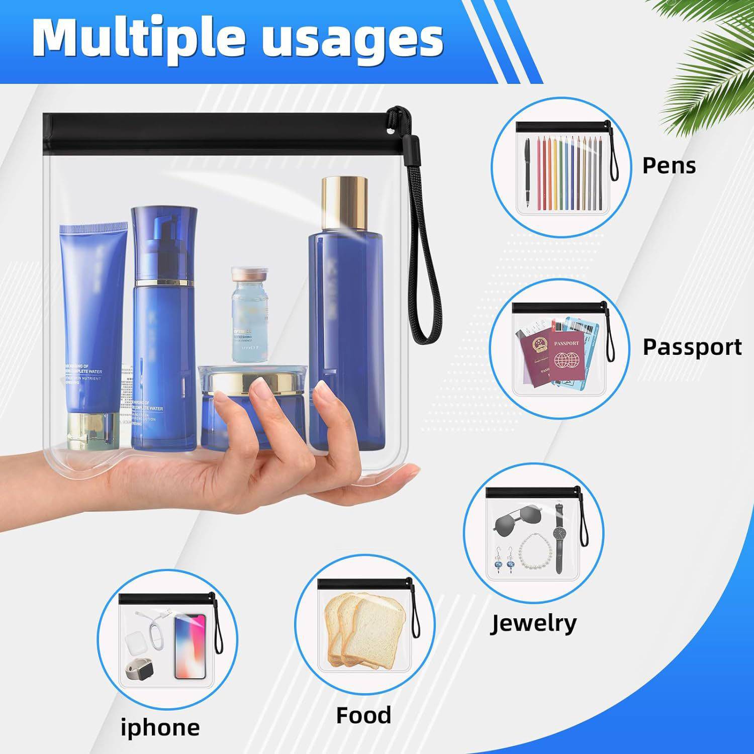 Clear Waterproof EVA Toiletry Storage Bag 6