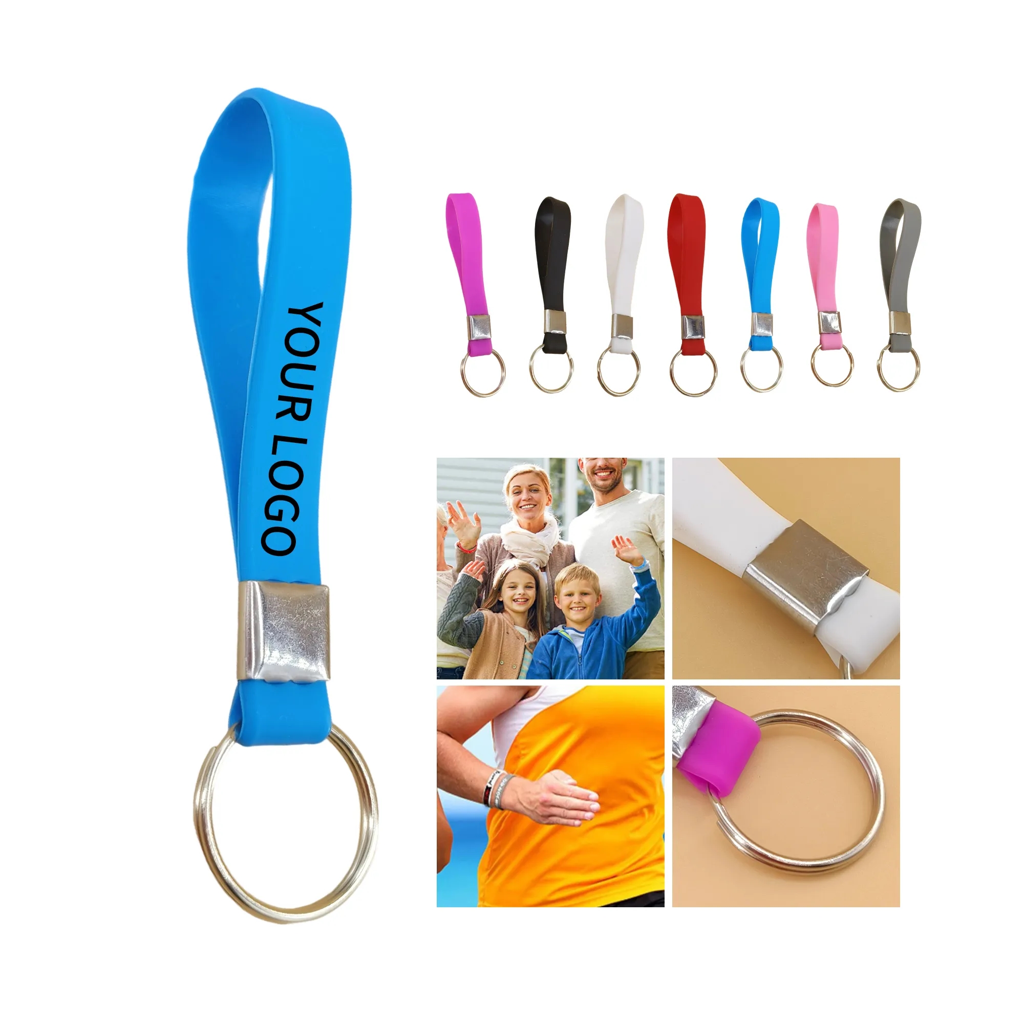 Silicone Wristband Key Chain 4