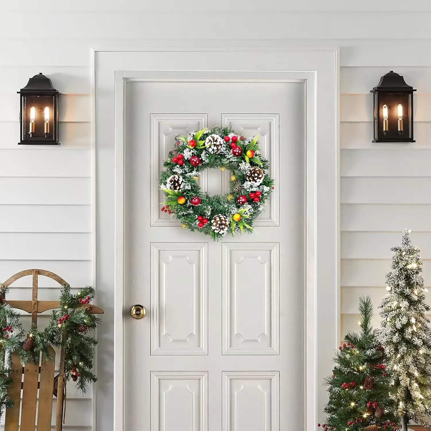 Christmas Holiday Decorations Wreath 2