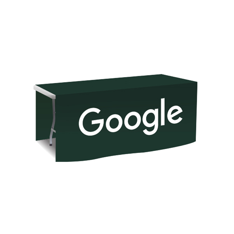 72 in. x 88 in. PolyKnit Table Drop (One Color Logo) 48