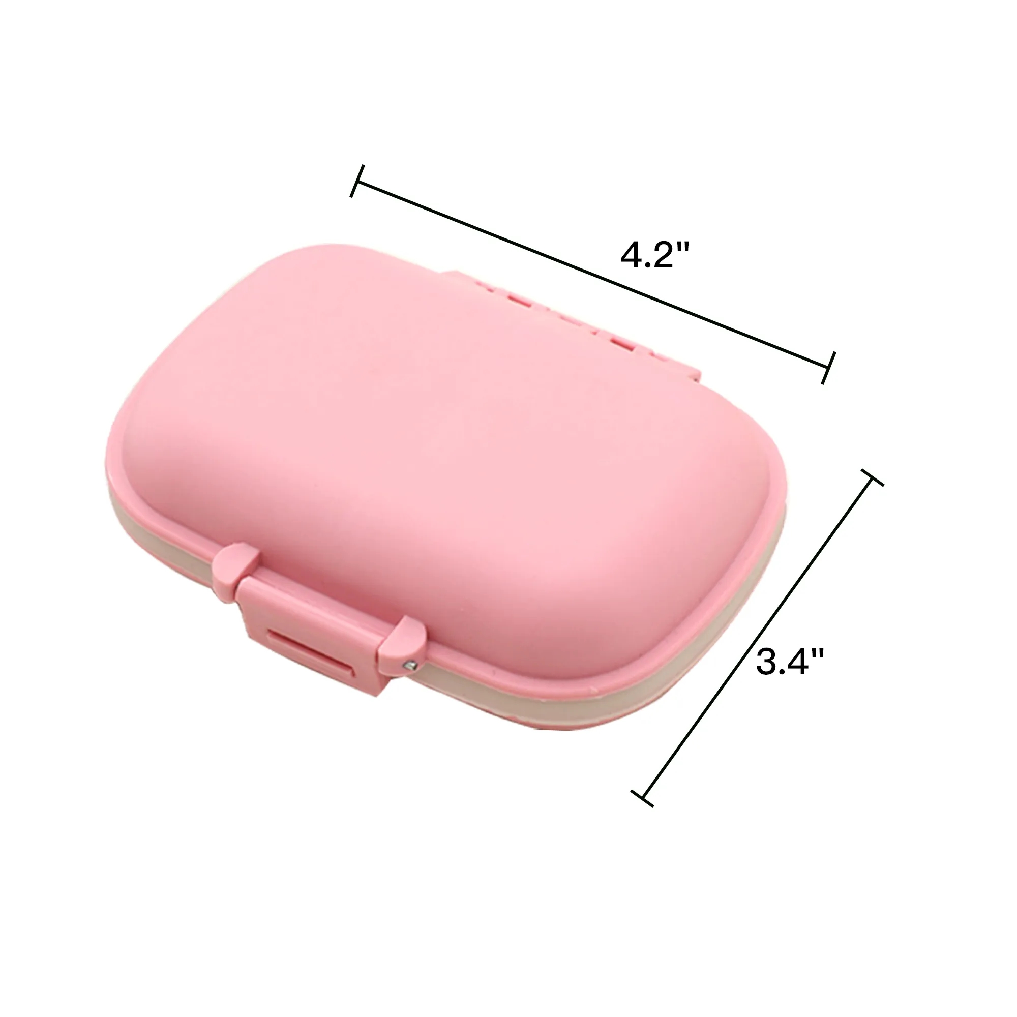 8 Compartments Portable Pill Organizer 4