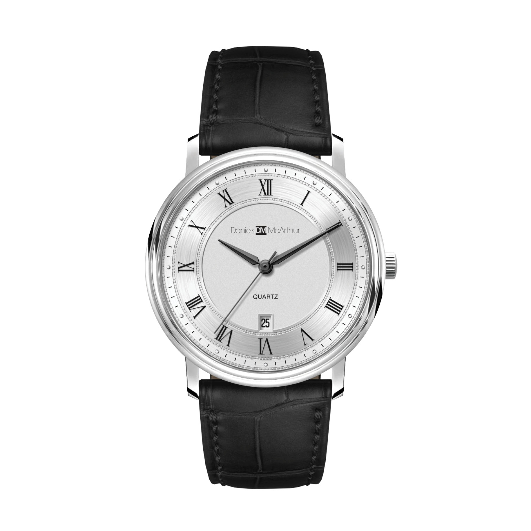 40MM, SS,  SILVER CASE,  3-HAND MVT, DTE 3