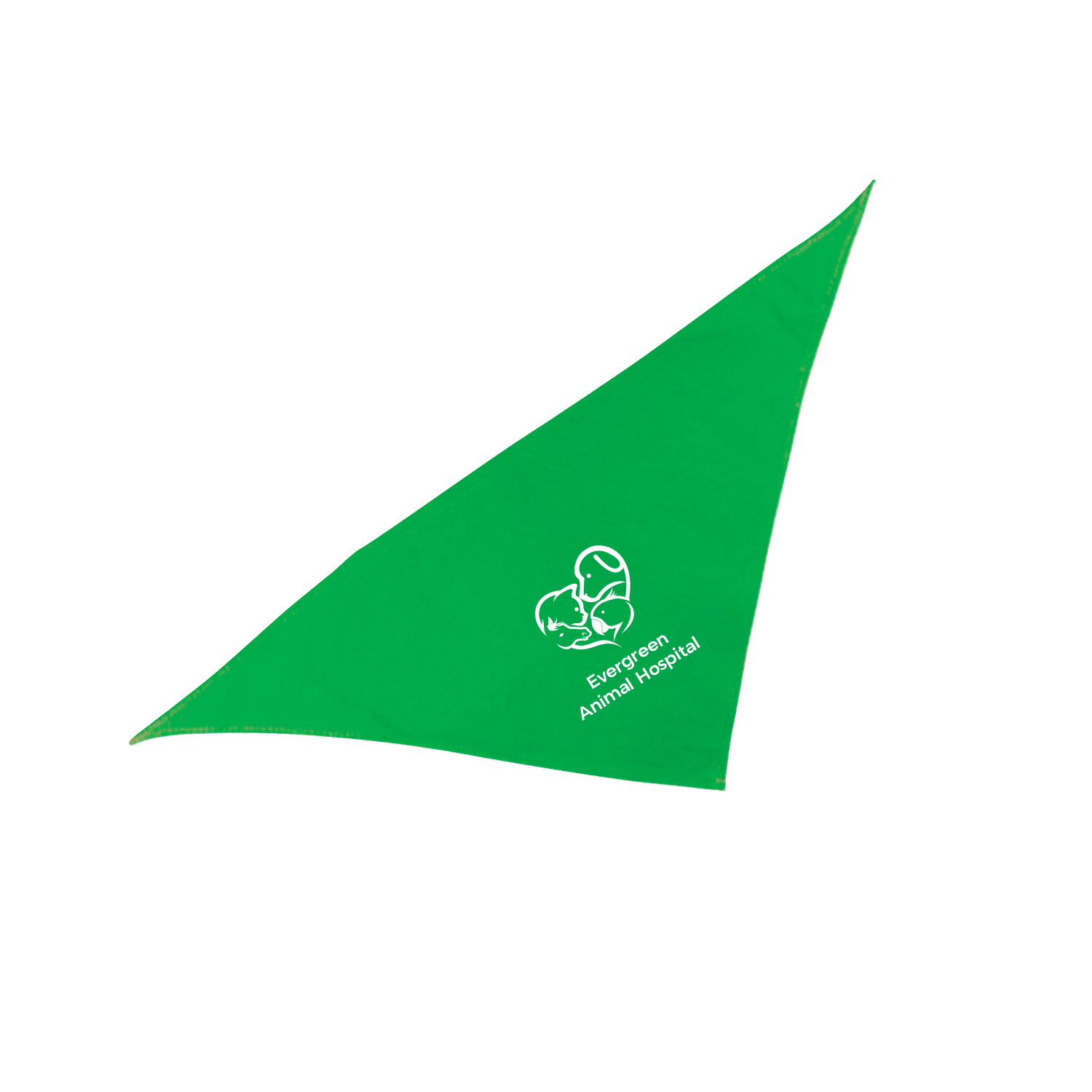 Tripaw Triangle Bandana - Small (1 Color Imprint) 5