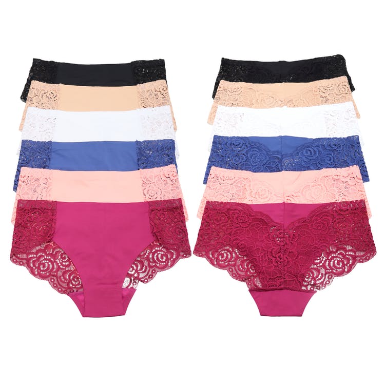 Juniors' Lace Hip Hugger Panties - Assorted 2