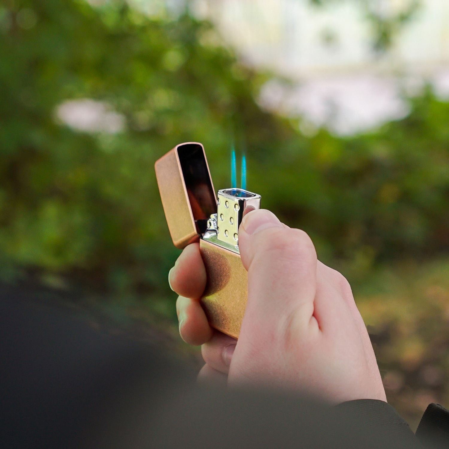 Matte Lighter & Double Butane Insert Gift Set