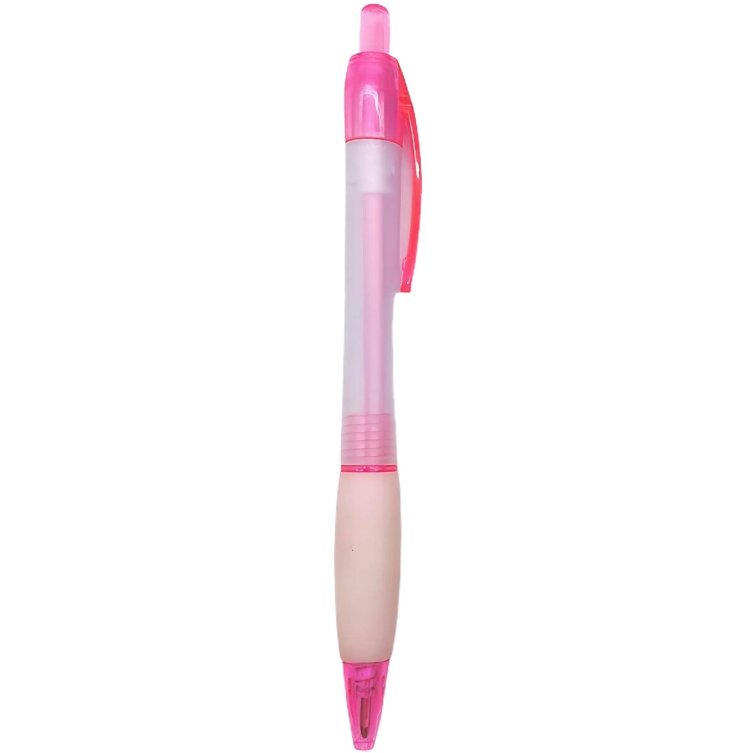 Frosted Plastic Retractable Ballpoint Pen 2