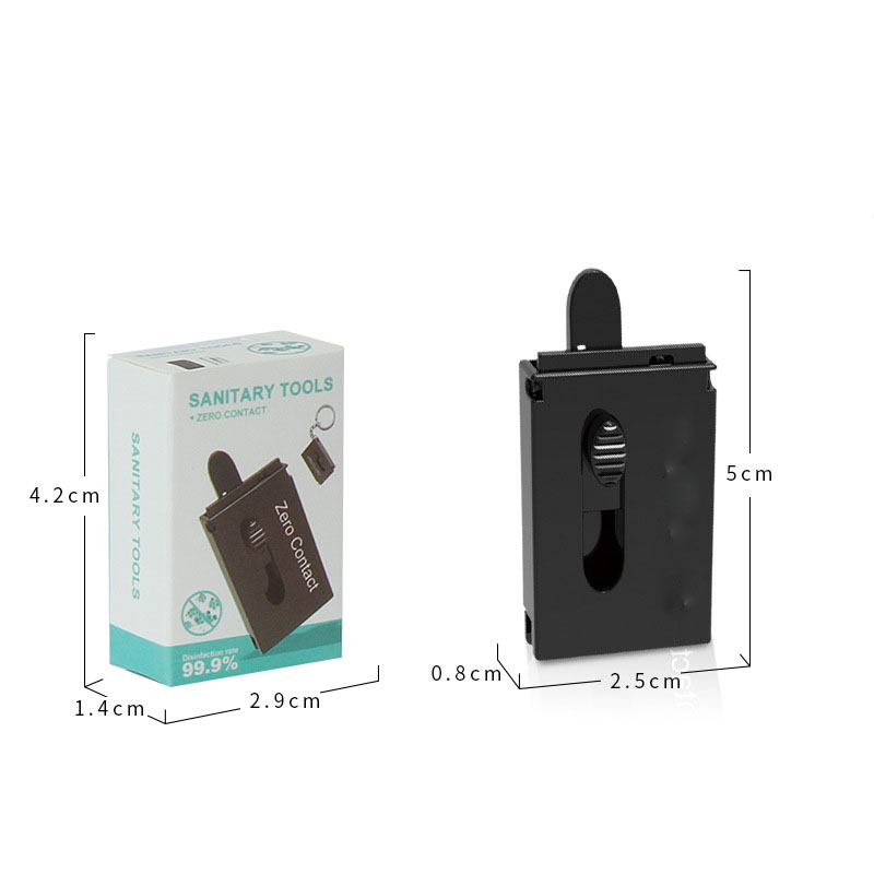 PPE Portable Non-Contact Plastic Assistant w/ Keychain 3