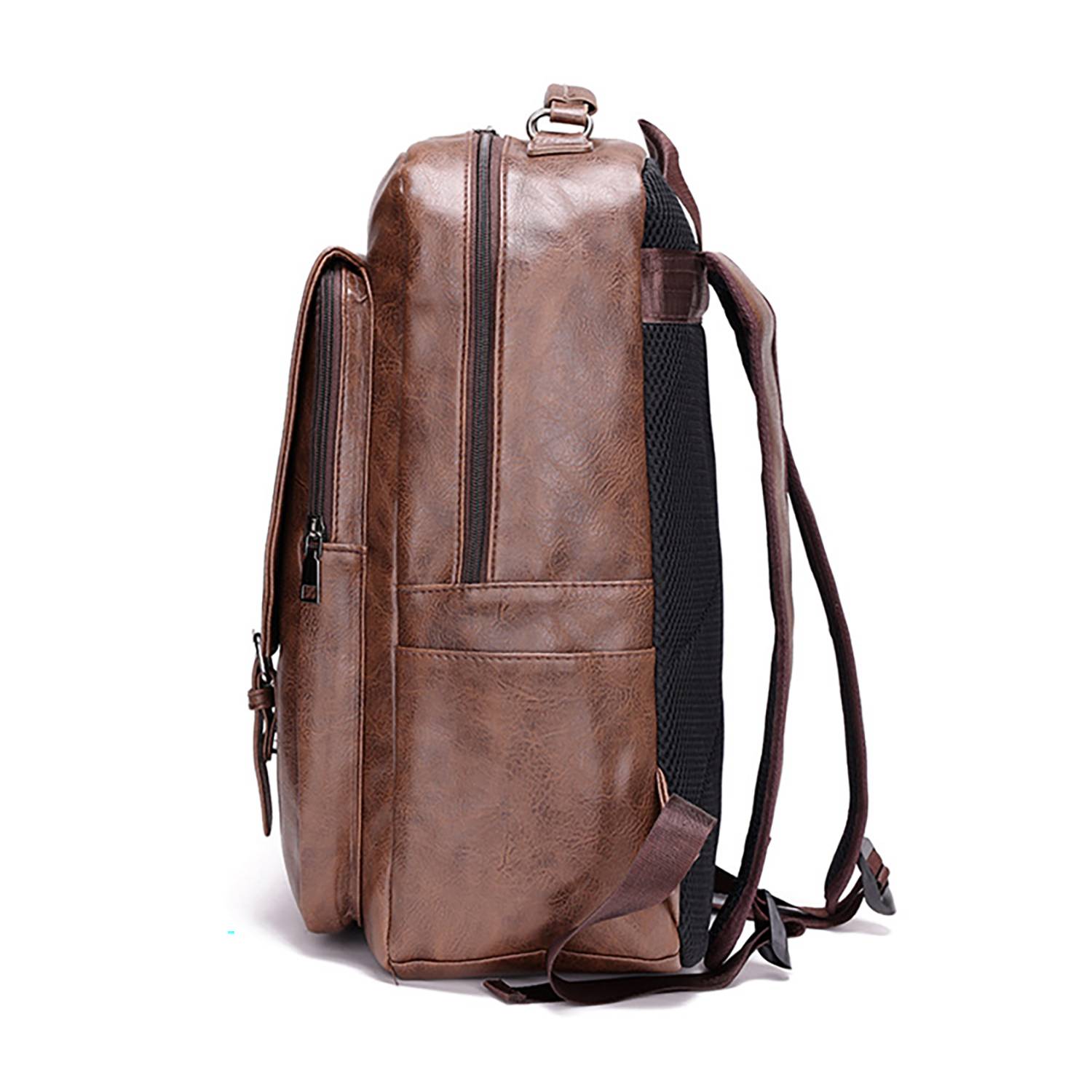 Large Capacity Waterproof Pu Business Travel Backpack 6