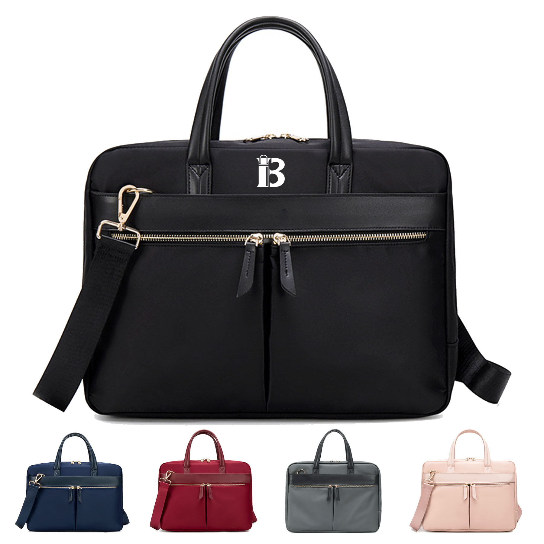 Polyester 15.6 inch handheld crossbody laptop bag 11