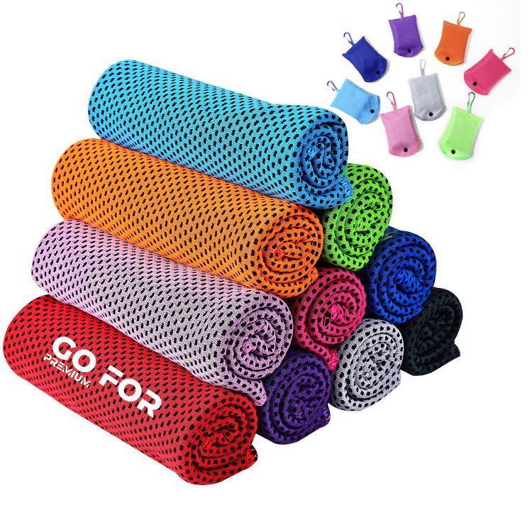 Sports Microfiber Quick-Dry Cooling Towel with Storage Pouch 4