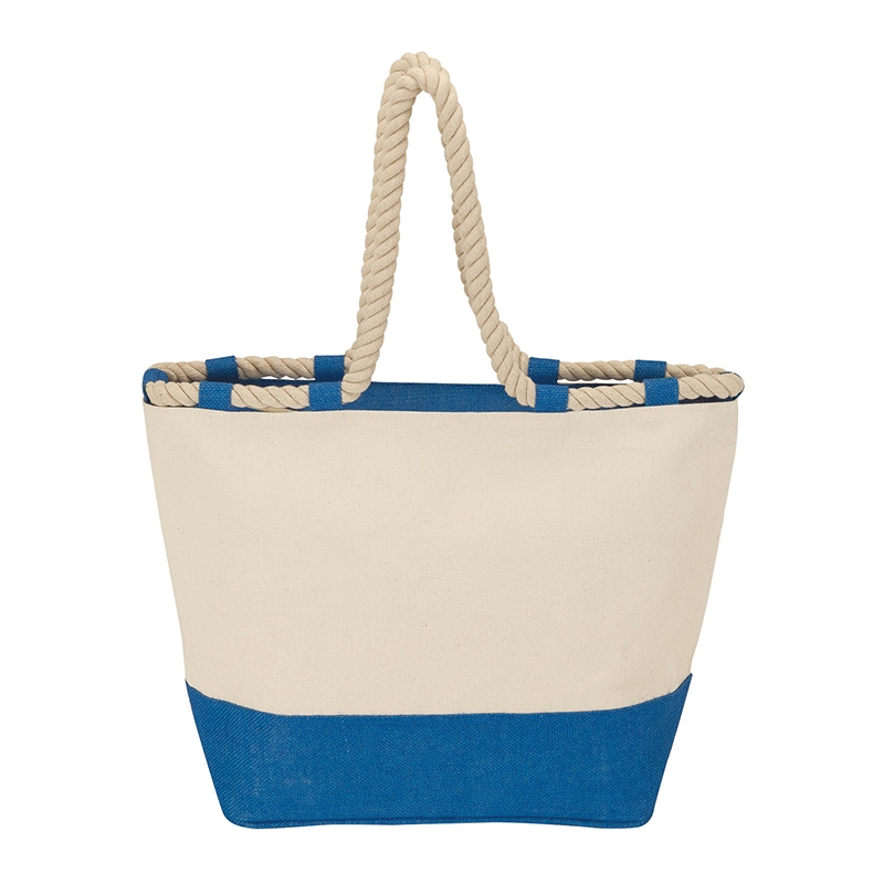 Barcelona Canvas & Jute Tote 12