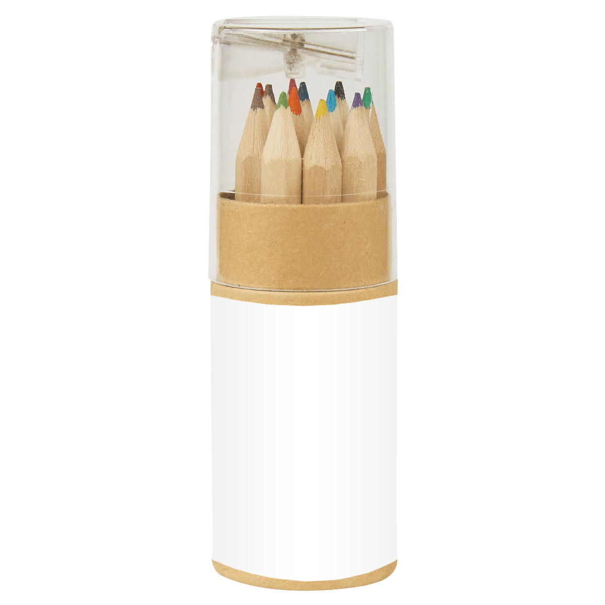 12-Piece Colored Pencil Set In Tube With Sharpener 5