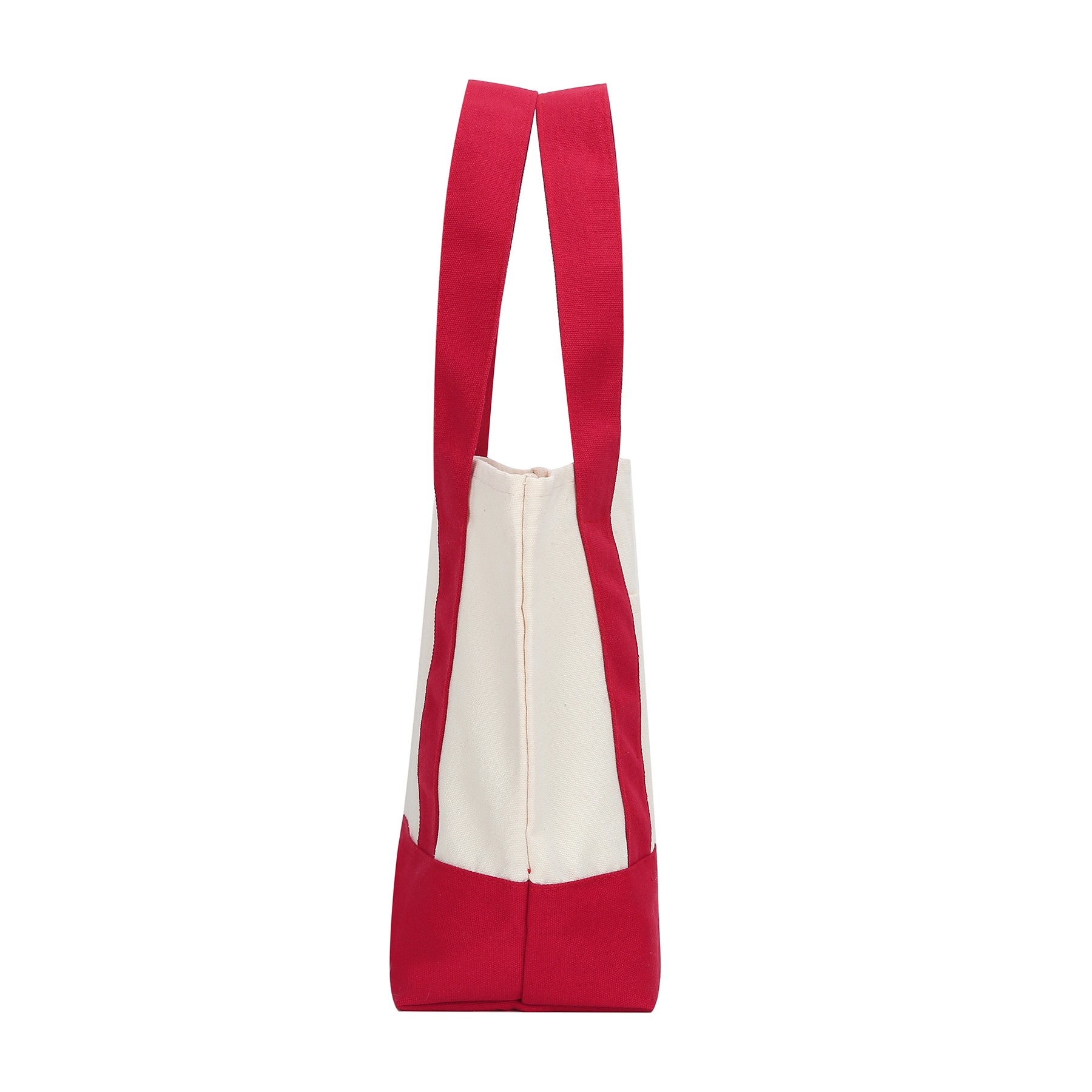 Small Cotton Canvas Boat Tote W/ Pocket 5