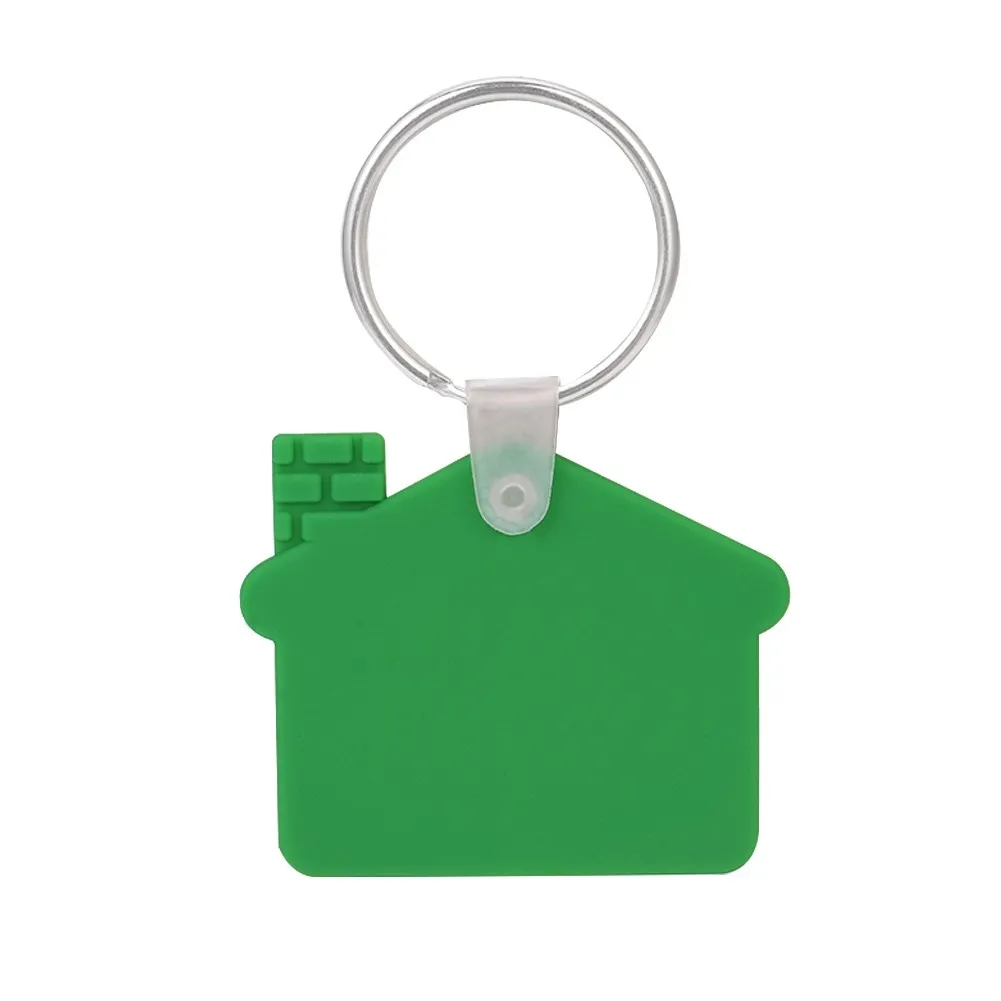 Custom House Shaped Silicone Keychain 3
