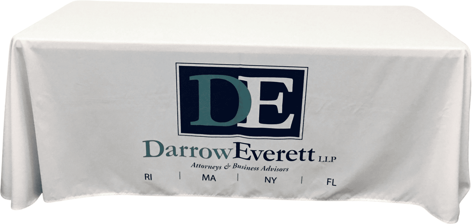 Table Cover 6' Table Throw - Polyester - Custom Printed 9