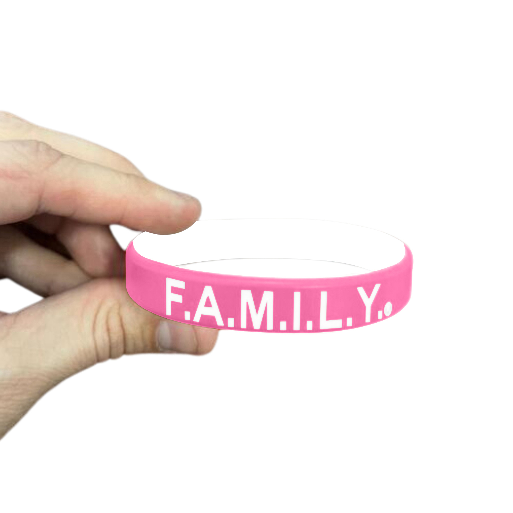 1/2" Rush Laser Debossed Silicone Wristbands 2 ply 22