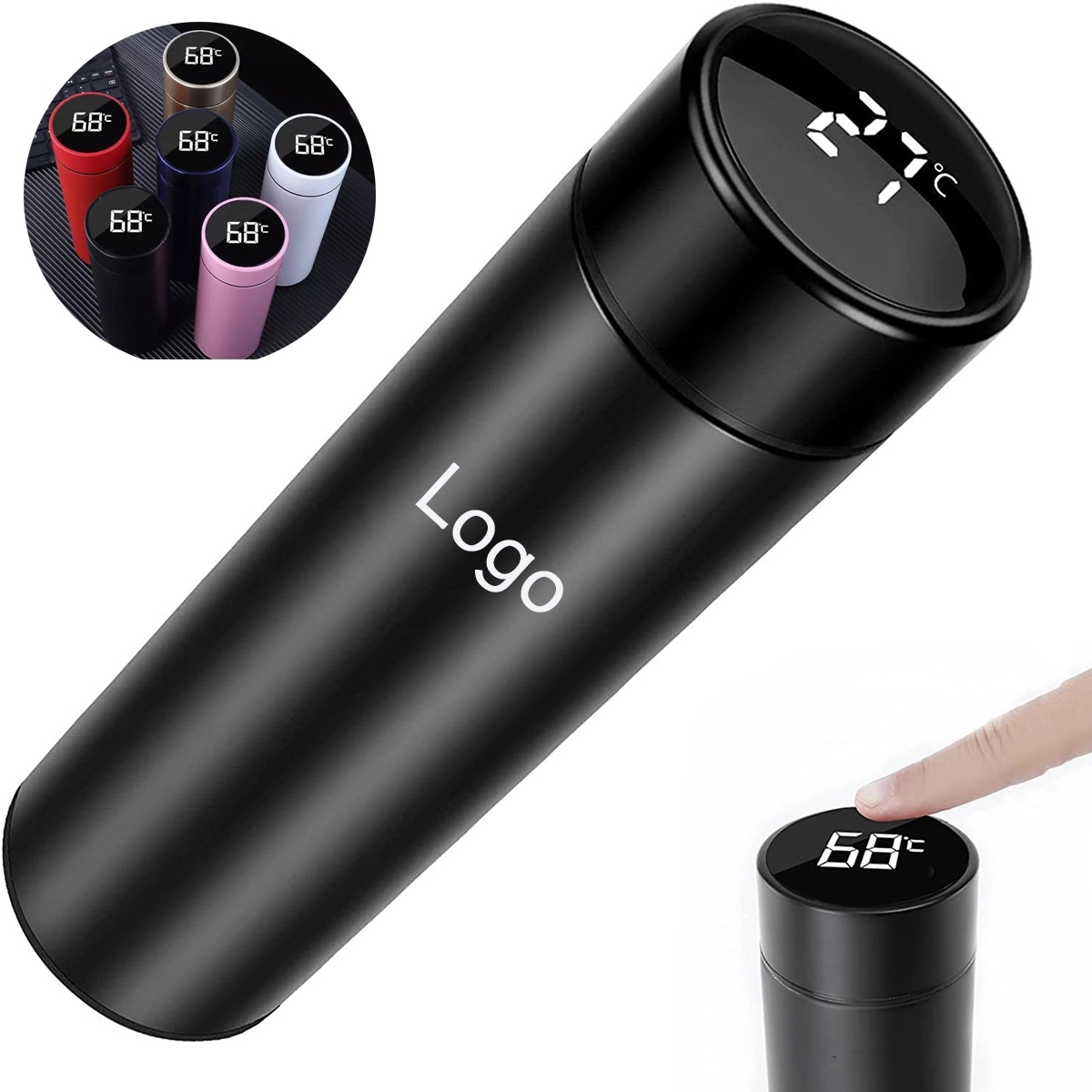 17Oz Intelligent Temperature Display Insulated Water Bottle 1