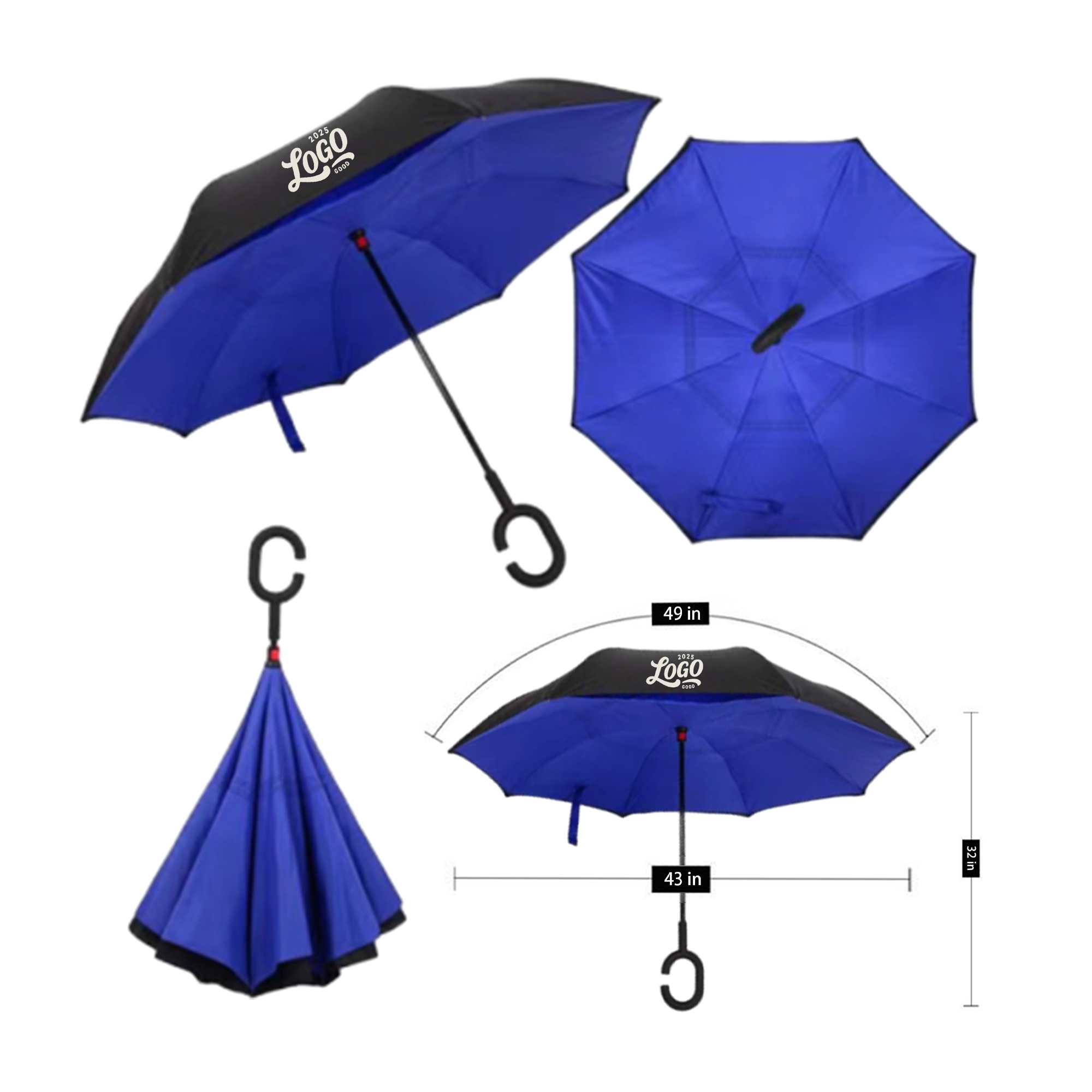 C-Handle Double Reversible Umbrella 1