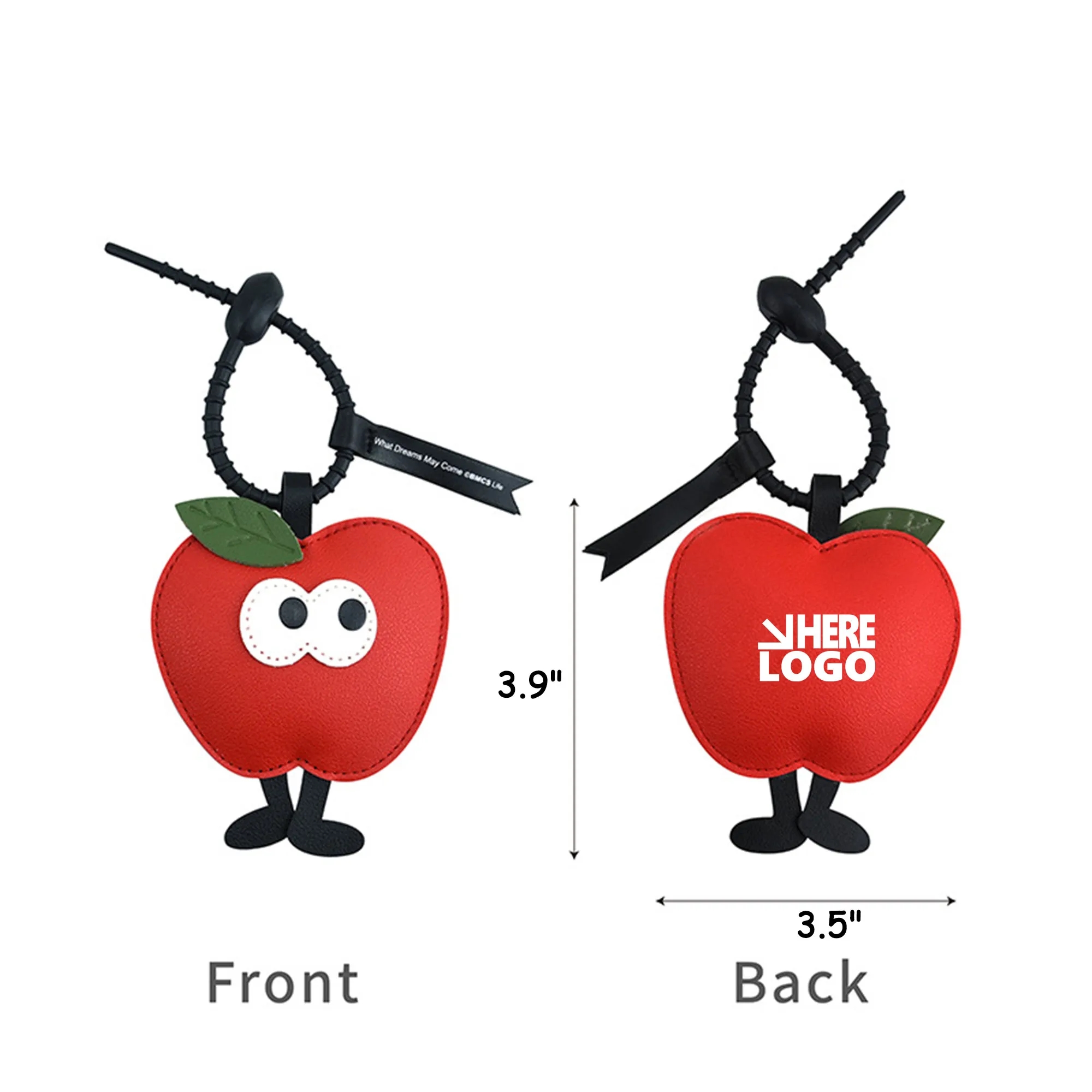 MOQ 20 Christmas Tree Keychain Festival Pendant Apple 3