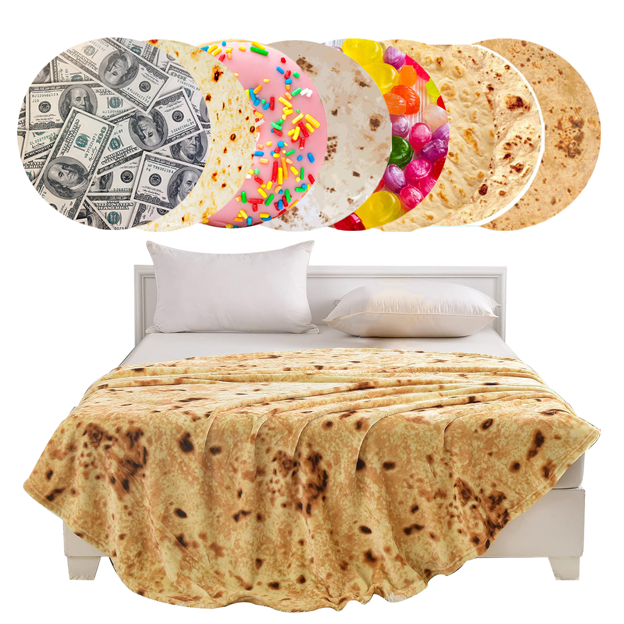 Burrito Customizable Blanket Ultimate Cozy Gift Tortilla 3