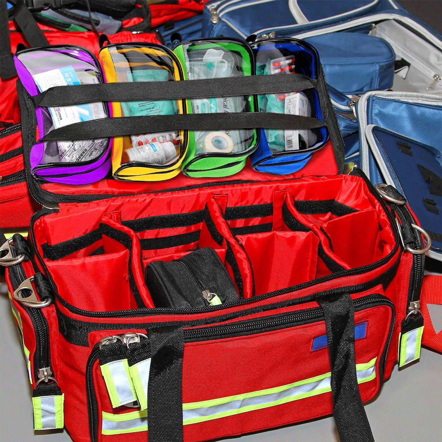 Transparent Travel First Aid Medical Kit Accessory Pouches 5