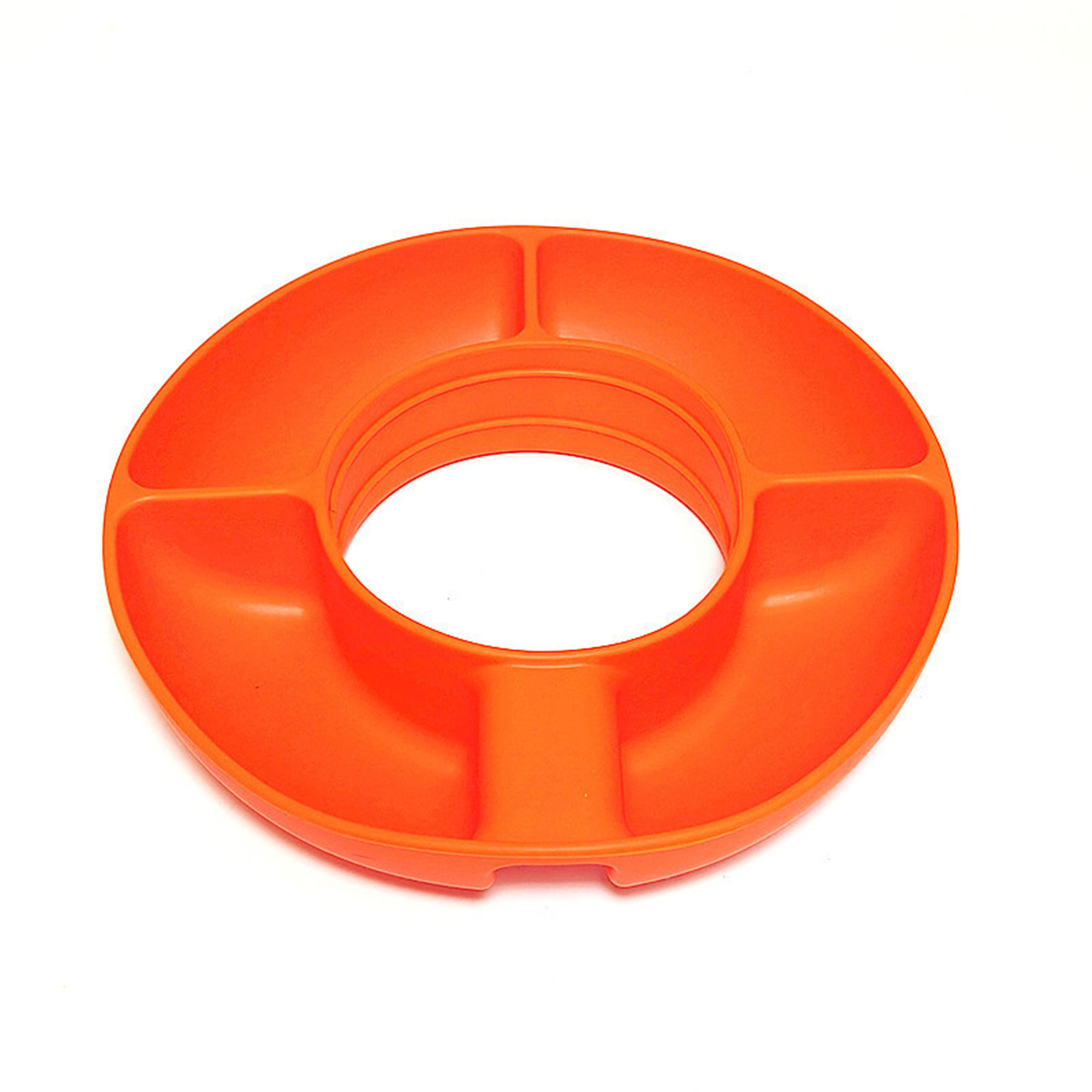 Tumbler Snack Companion Tray With Handle 8" Diameter X 1.7" Height 4