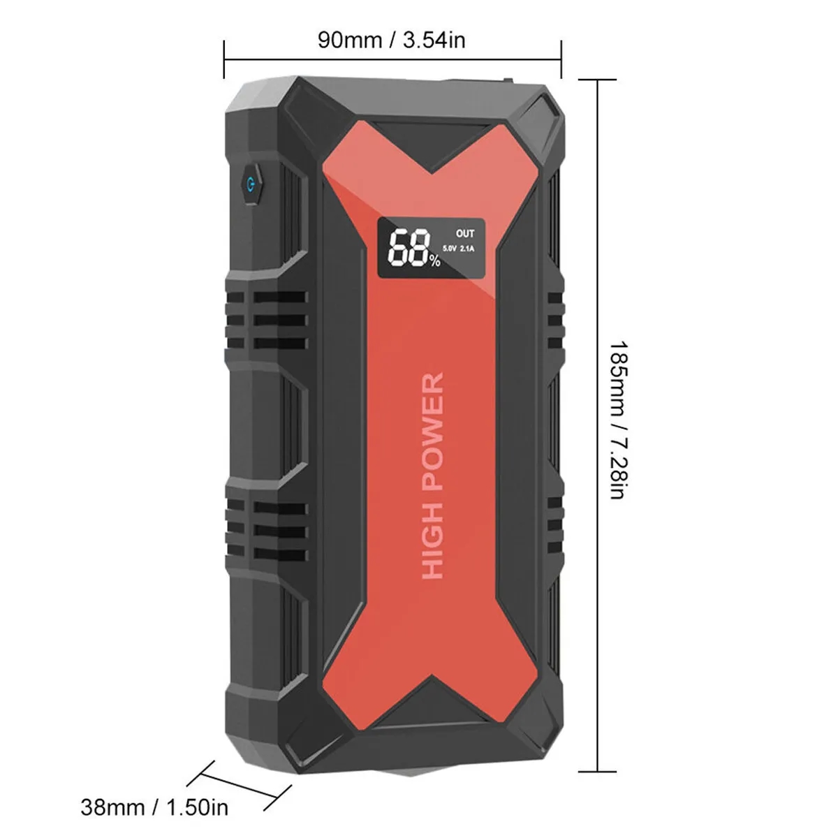 30000MAH USB Car Battery Jump Starter With LED Flashlight 10