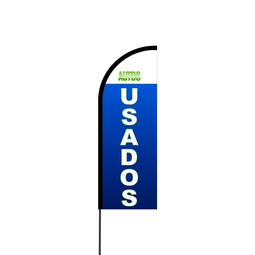 Autos Usados Flag Kit 14' Feet Feather Flag Sign Outdoor Banner 2