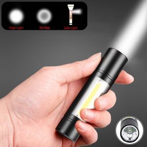 Portable Mini LED Flashlight With Side Light And Strobe Function 13