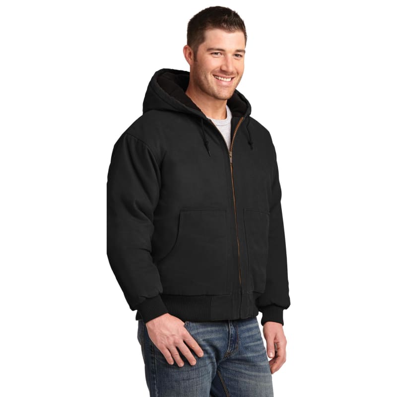 CornerStone Washed Duck Cloth Insulated Hooded Work Jacket. 12