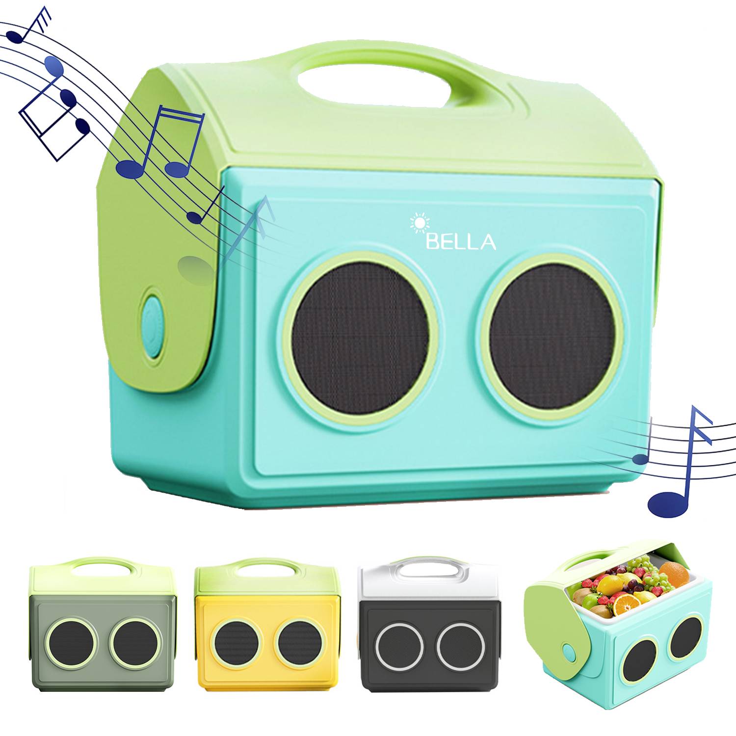 Portable wireless Bluetooth speaker cooler 1