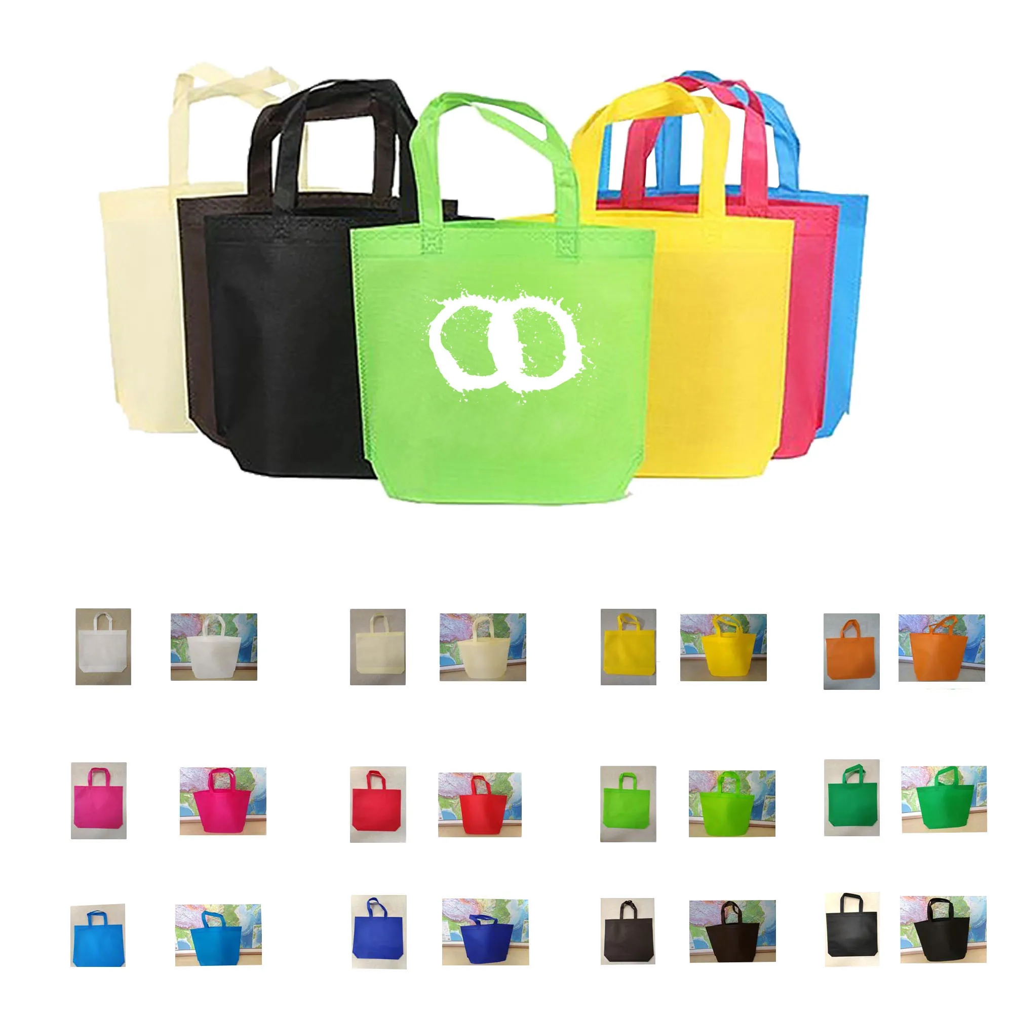 MOQ 50 Non-woven Tote Bag 15"L x 13"W x 4"H 3