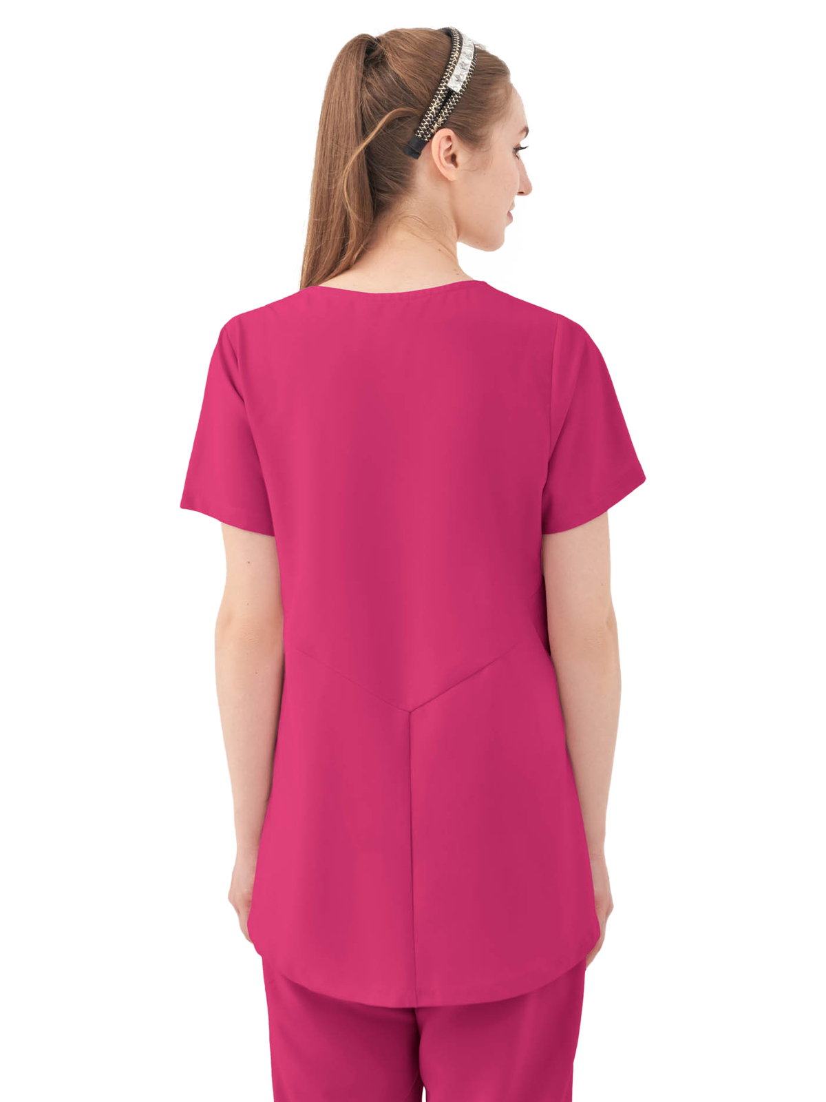 Parkley Quantum - Women's One-Pocket ASPEN Peplum Maternity V-Neck Top 10