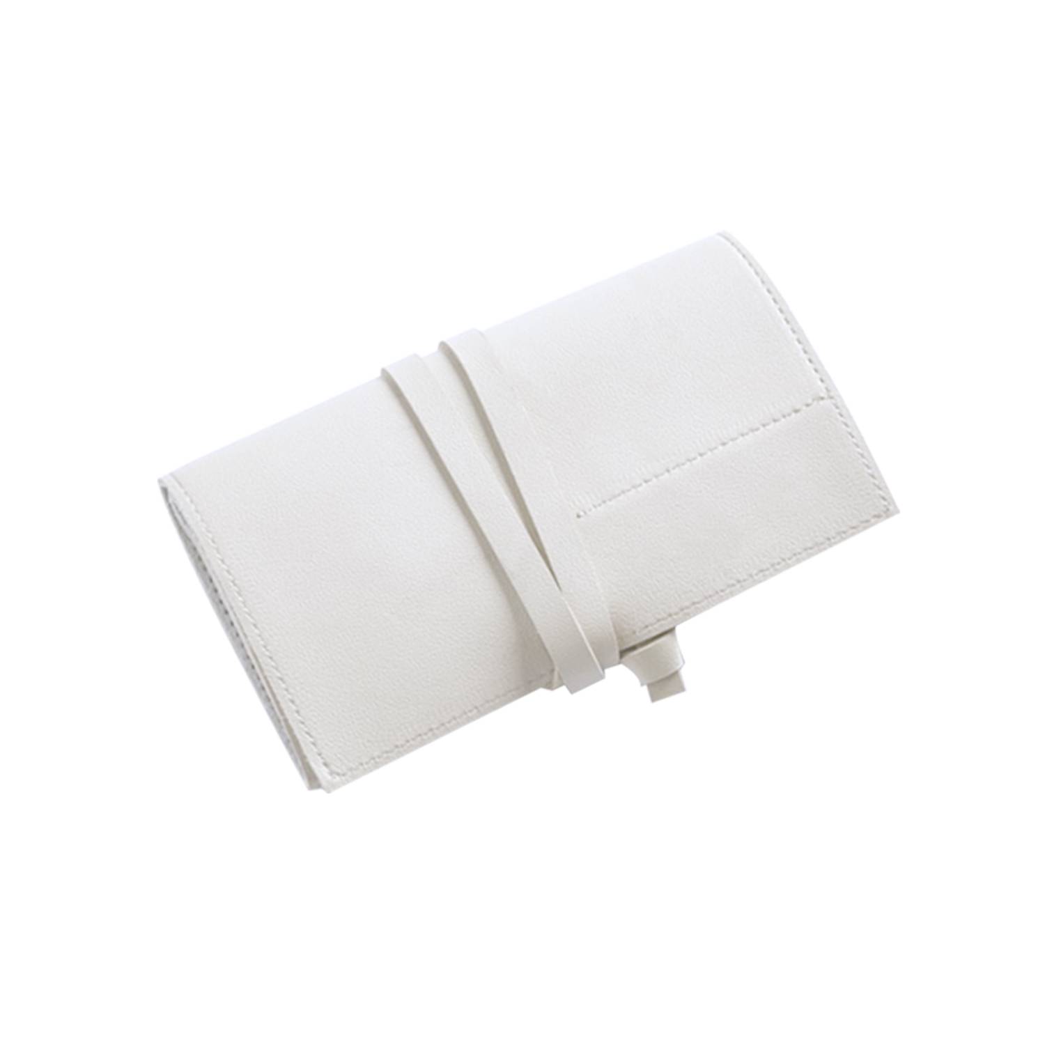 Leather Travel Cable Organizer Case Headphone Storage Bag 5