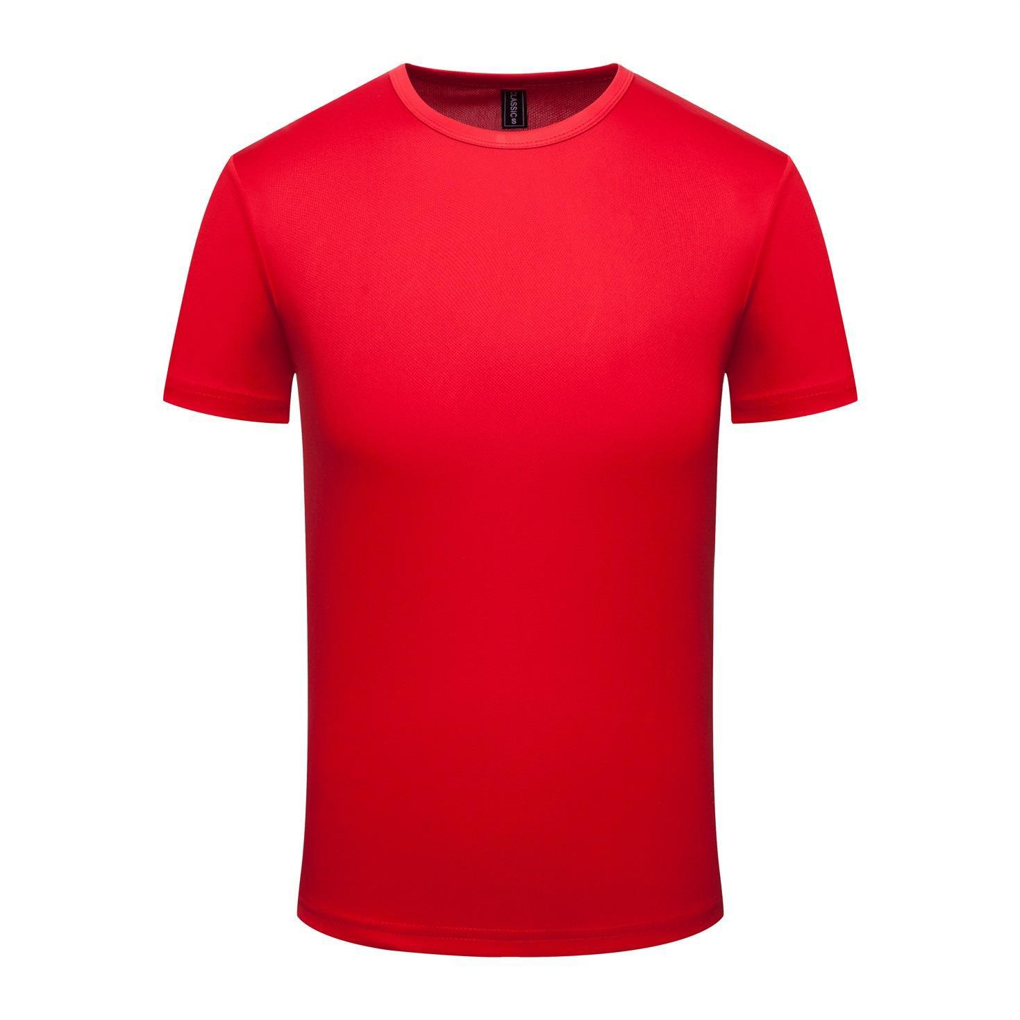 Custom Short Sleeve Crew Neck Polyester T-Shirt 1